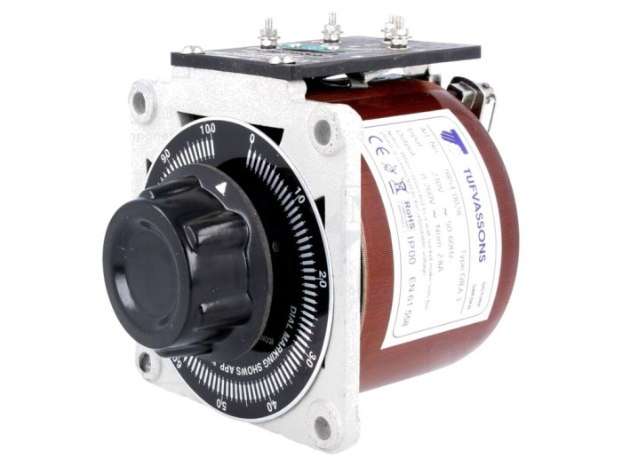 Autotransformator variabil 0-260V 2.8A