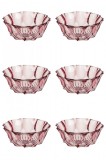 Set boluri, 6 piese, 290 ml, Plastic, Mov