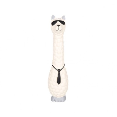 JUCARIE PENTRU CAINI FLAMINGO DEMBU LAMA M LATEX ALBA 6.9x7x27.4(H)CM foto