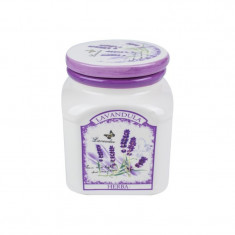 Cutie pentru condimente, Ceramica, 500 ml, Decor lavanda