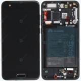 Huawei Honor 9 (STF-L09) Capac frontal modul display + LCD + digitizer + baterie negru 02351LGJ 02351LGK