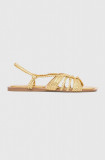 Answear Lab sandale femei, culoarea auriu