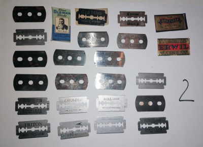 RARE = LOT LAME BARBIERIT UNELE INTERBELICE , GILLETTE , ETC foto