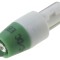 Lampă LED verde T5 24V