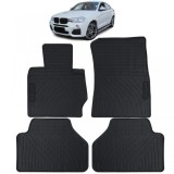 Set Premium de Covorase din Cauciuc pentru Podea Negru pentru BMW X4 F26 13-18 Performance AutoTuning