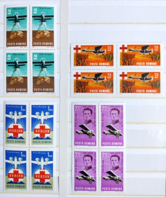 ROMANIA 1967 - Aviatie si Aviasan - LP 667 - bloc 4 MNH** nestampilat foto