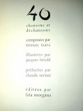 Tristan TZARA - Poeme, Litografii Jacques HEROLD, numerotata