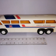 bnk jc Roxy Toys Hong Kong - Grey Hound Bus - cu frictiune