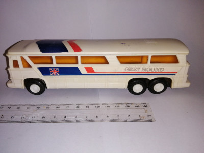 bnk jc Roxy Toys Hong Kong - Grey Hound Bus - cu frictiune foto