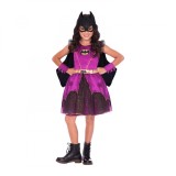 Cumpara ieftin Costum Batgirl Purple cu pelerina pentru fete 8-10 ani 134 cm