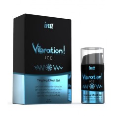 Gel Unisex cu Efect Vibrant, Pulsatie, Incalzire Intt - Vibration, Aroma Ice, 15ml foto