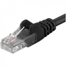 Patchcord UTP RJ45-RJ45 Cat.5e 1m, negru, &quot;UTP-5E-1-BK&quot; (timbru verde 0.08 lei)