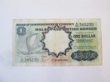 Rara! Malaya and British Borneo 1 Dollar 1959 la cel mai mic pret