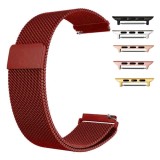 Curea tip Milanese Loop, compatibila Apple Watch 10, 42mm, Metalic Red