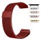 Curea tip Milanese Loop, compatibila Apple Watch 10, 42mm, Metalic Red