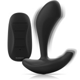 Black&amp;silver-Dwayne Plug Anal din Silicon cu Telecomandă
