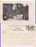 Casa Regala - Castelul Peles Sinaia- Regele Carol I si Regina Elisabeta- clasica, Circulata, Printata