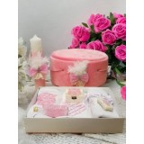 Cumpara ieftin Set complet cu Trusou Botez + Cutie Buretata pentru hainute + Lumanare - TB926