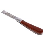Cutit pentru altoit cu lama dreapta otel inoxidabil, maner lemn, 7g, lama 60mm, GF-0455