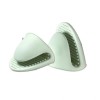 Set 2 Mănuși Bucătărie Silicon Termorezistente Verde, Anti-Alunecare, Protecție Căldură, Universală