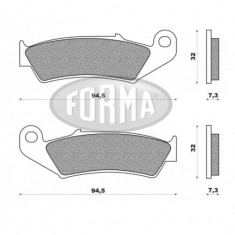 Placute frana fata Yamaha WR 400 F HONDA sinterizat enduro Forma DP02087 SE