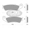 Placute frana fata Yamaha WR 400 F HONDA sinterizat enduro Forma DP02087 SE
