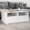 Gossi masuta de cafea cu lumini led, alb, 90x49x40 cm
