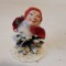 Ornament decor Craciun, vintage, Mos Craciun / elf, pitic, din con e pin, 5 cm