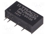 Convertor DC/DC 1W TRACO POWER 21,6-26,4VDC la 12VDC 84mA