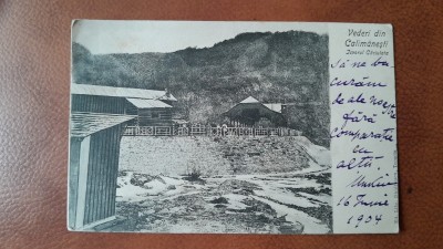 Carte postala, Calimanesti, izvorul Caciulata, perioada interbelica foto