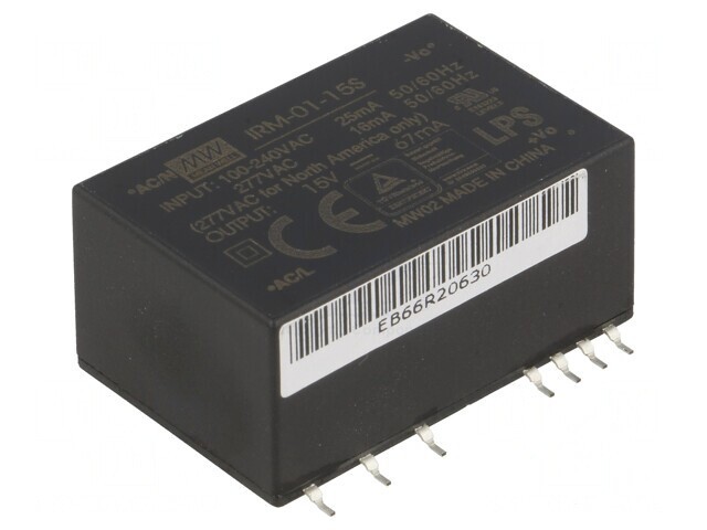 Convertor AC/DC 1W 15VDC