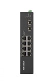SWITCH Hikvision, Gigabit x 8, SFP x 2, carcasa metalica, &quot;DS-3T0510HP-E/HS&quot; (timbru verde 2 lei)
