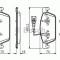 Set placute frana,frana disc VW MULTIVAN V (7HM, 7HN, 7HF, 7EF, 7EM, 7EN) (2003 - 2015) BOSCH 0 986 494 553