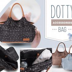 Geanta pentru mamici Mama Bag Dotty Blue