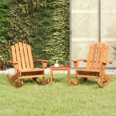 vidaXL Set mobilier de gradina Adirondack, 3 piese, lemn masiv acacia foto