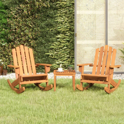 vidaXL Set mobilier de grădină Adirondack, 3 piese, lemn masiv acacia foto