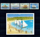 Anguilla 1986 - Vapoare, Crăciun, serie si colita neuzata