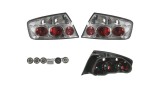 Set lampi spate, stopuri Peugeot 407, 05.2004-12.2010, Sedan, montare spate, stanga+dreapta, transparent, argintiu; cu suport bec; Tuning, JUN YAN