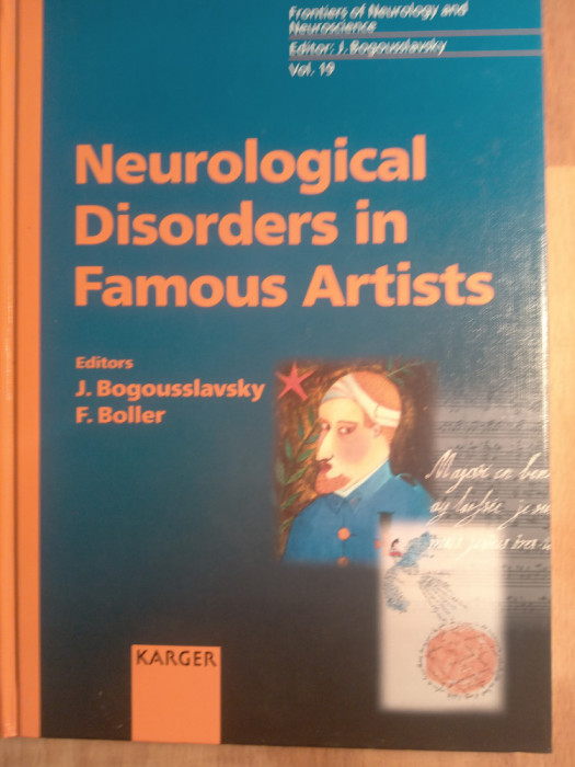 Neurologucal disorders in famous artista,part i,j bogousslavsky