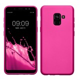 Husa Kwmobile pentru Samsung Galaxy A8 (2018), Roz, Silicon, KWM0000093L009C, Carcasa