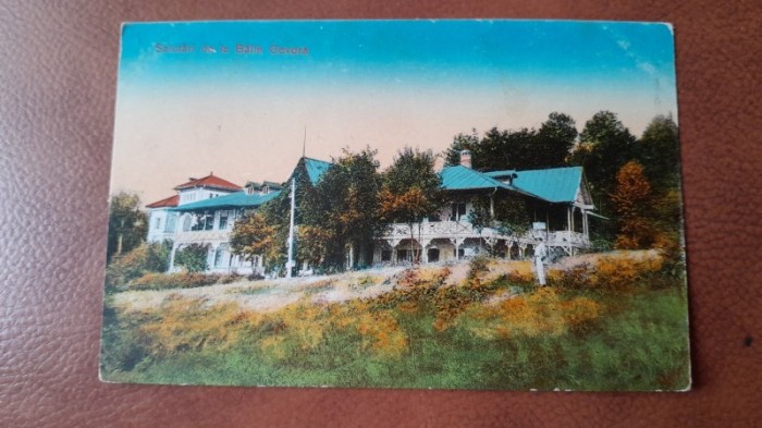 Carte postala, Baile Govora, 1927