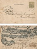 |Ungaria/Romania, carte postala circulata intern, 1908