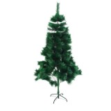 Brad de craciun artificial tip pin, suport metalic inclus, inaltime 210 cm, clasic, verde, Oem