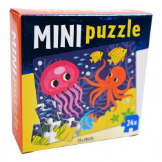 Mini puzzle de buzunar - animale marine