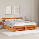 Cumpara ieftin Cadru de pat Maro ceruit 180 x 200 cm Lemn masiv de pin