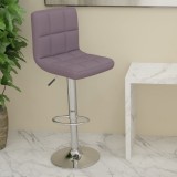 VidaXL Scaun de bar, gri taupe, material textil