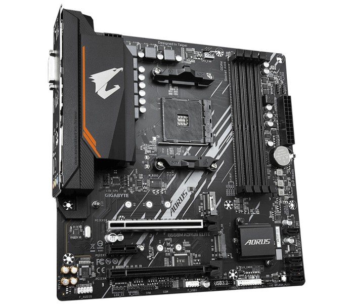 PLACA de BAZA Gigabyte &quot;B550M AORUS ELITE&quot;, skt AM4, mATX, AMD B550, 4 x DDR4, max. 128 GB, 4 x SATA, 1 x M.2, 7.1, &quot;B550M AORUS ELITE&quot;