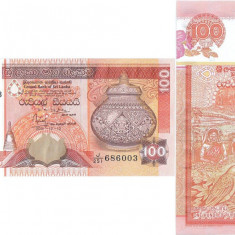 2001 ( 12 XII ) , 100 rupees ( P-111b ) - Sri Lanka - stare UNC