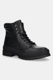 Blauer ghete de piele IUKA culoarea negru, F5IUKA01/LEA