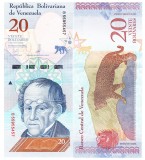 Venezuela 20 Bolivares 2018 P-104 UNC Bancnota Straina